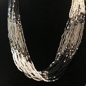 Multi strand boutique statement necklace